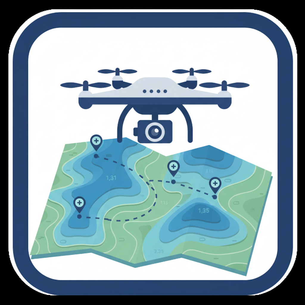 Drone Mapping Icon