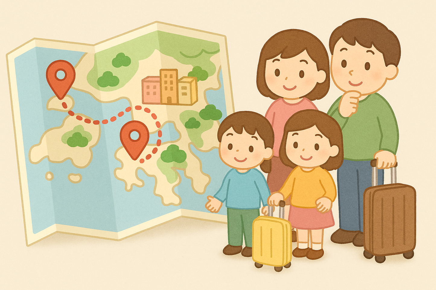 3D Map Travel Icon